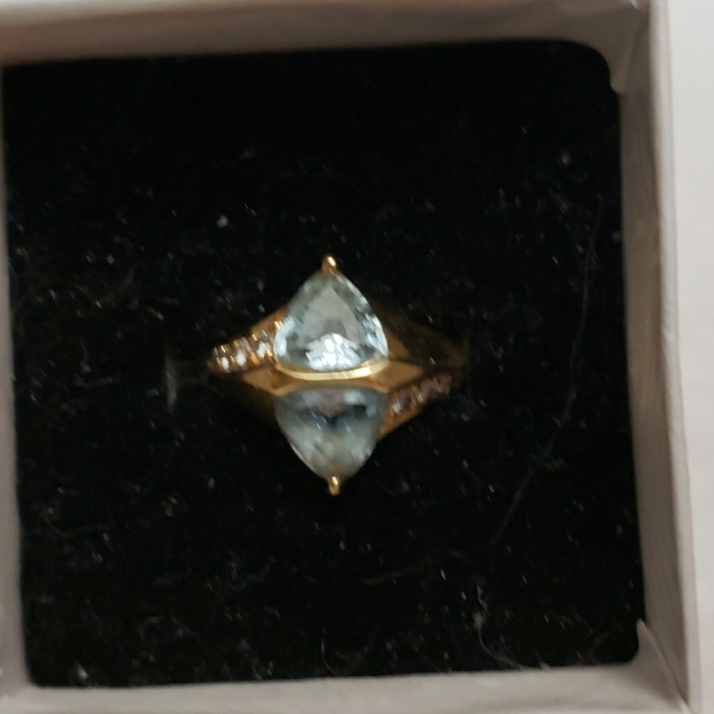 Aquamarine ring Size 5 1/2